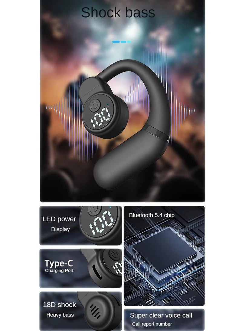 Chappeline BL18 Real Bluetooth wireless Earbuds with LED Indicator for Battery Level - Black - Image 4